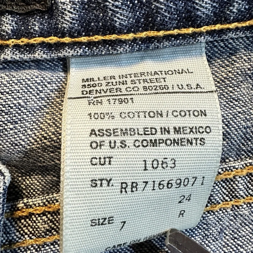 Rockies Vintage 90s Low Rise Straight Leg Jeans Light Wash Denim Rodeo Womens 7